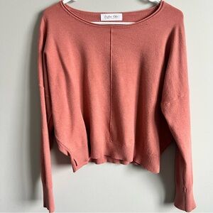 Women's Dusty Pink Cropped Sweater, Size small/medium